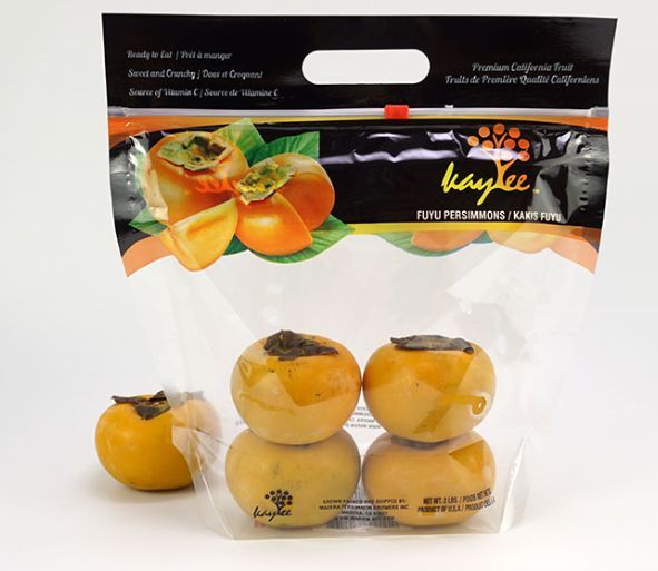 Zip slider handle fresh fruit packaging bags for apple agrape 
