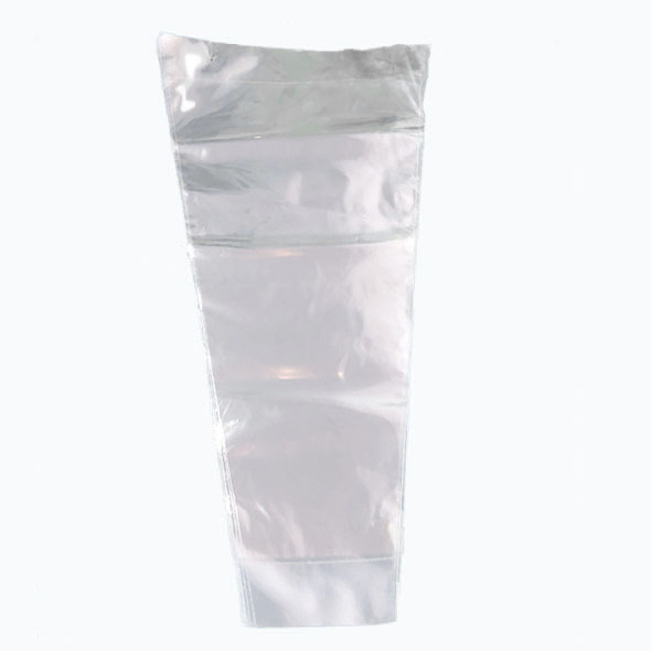Crystal clear floral and plant sleeves