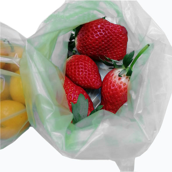 Reusable gusseted green stay fresh longer shopping vegetable produce bags