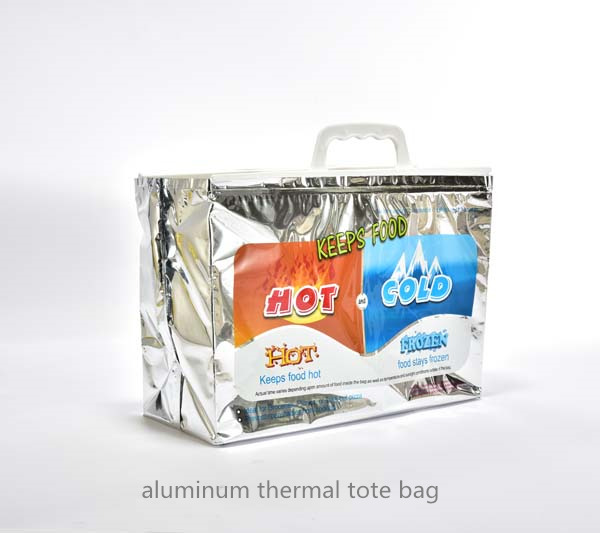 Jintiandi Plastic Aluminum Block Bottom Gusseted Thermal Tote Bag