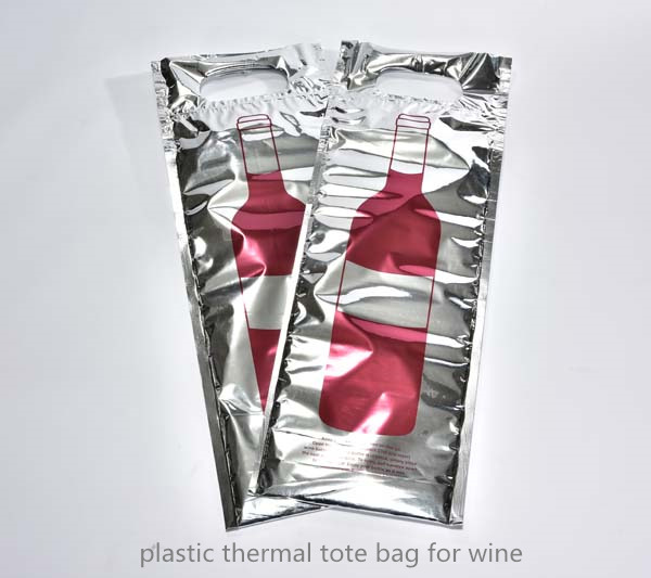 Jintiandi Plastic Thermal Bag For Wine With Handles