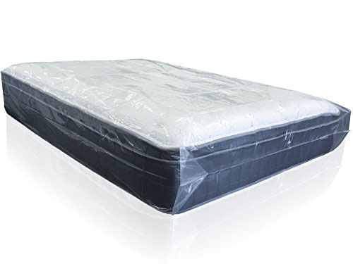 Mattress Storage Bag - Mattress Bag for Moving - Heavy Duty Extra Thick 4 Mil Plastic - Fits Standard, Extra Long, Pillow Top Sizes - Queen Size