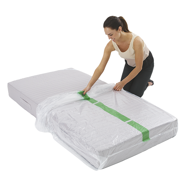 Plastic King, Queen ,Single Mattress Storage Covers bag for moving one color printing - Individual Packs