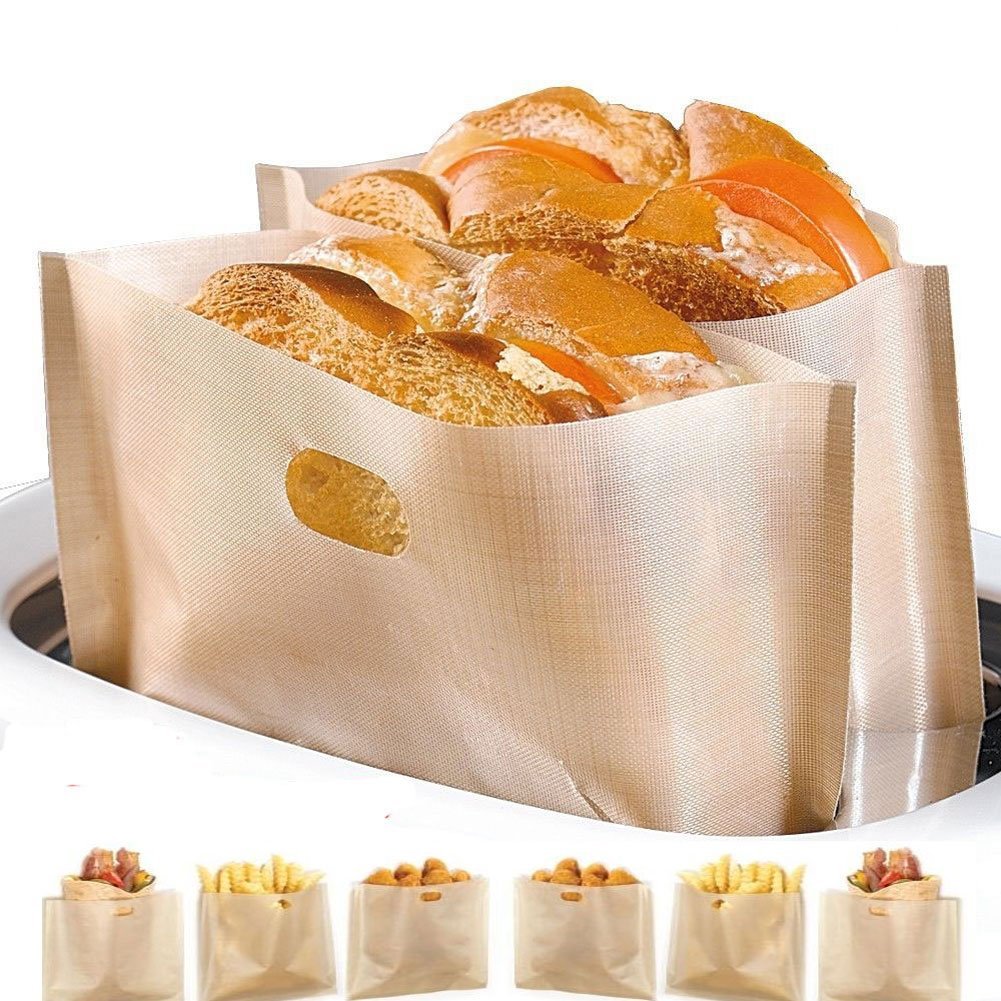 Microwave Safe Reusable and Heat Resistant Non Stick Toaster Bags